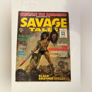 Comic Book Savage Tales #1 VF 8.0 1971 1st app.
Man-Thing